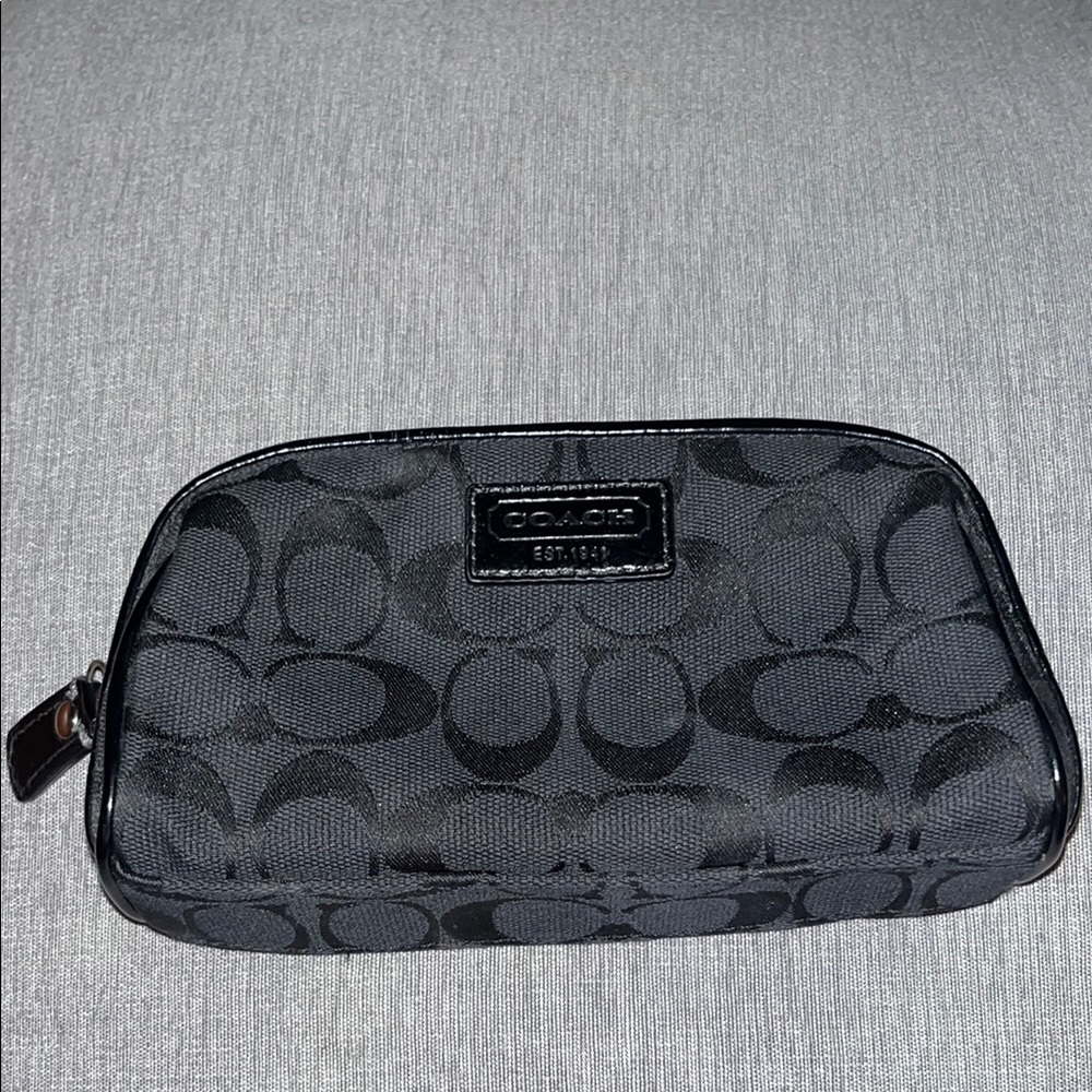 Coach Signature Black Cosmetic Case